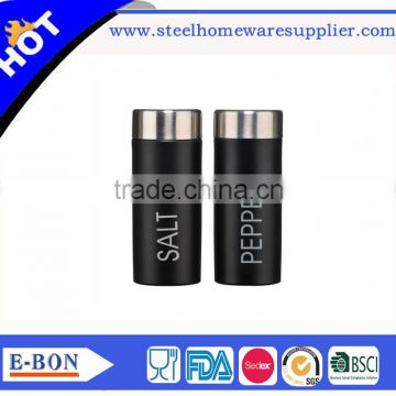 New design black high quality stainless steel salt and pepper mill