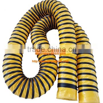 fire resistant pvc flexible air ducting for combustion fan