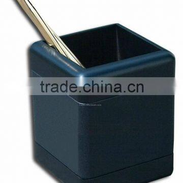 provide blue wooden pen holder producing