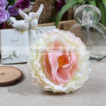 Colorful large artificial flower heads silk rose flower                        
                                                Quality Choice