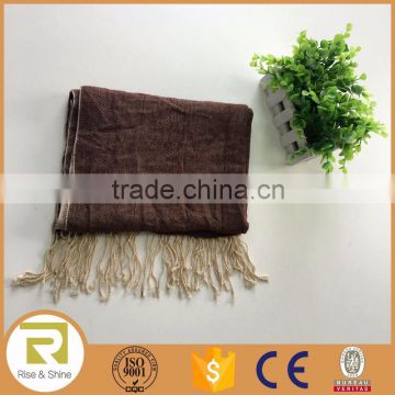 Wholesale 100% Rayon fringed shawl scarf