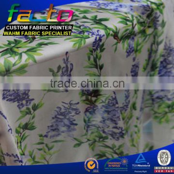 Floral prints crepe fabric, poly dress, 100% polyester lining