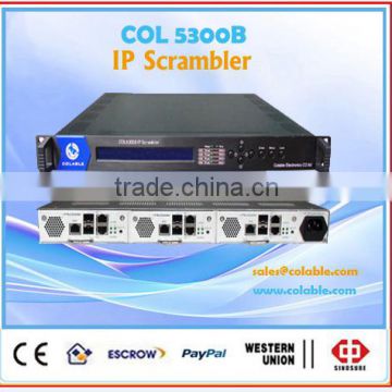 High integrated and powerful function device,IP Scrambler Module,256 IP in 8 channels out scrambler, tv scrambler COL5300B