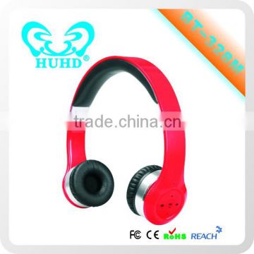Super Hot Stereo Red Headphone Bluetooth Music Headphone From China Bluetooth Headphone Factory