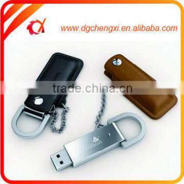 new products Colorful Swivel Mini 8gb Leather Keychain USB