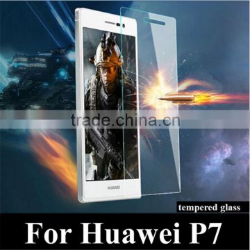 9H Tough Clear Tempered Glass Screen Protector Guard Film Shield for Huawei Ascend P7