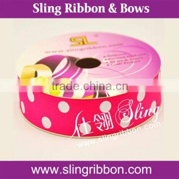 Party Dot Grosgrain Ribbon For Retail