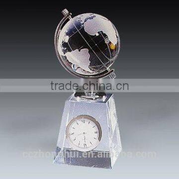 2016 New products globe crystal clock