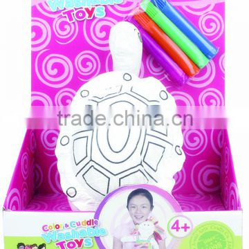 DIY Toy Coloring Washable Turtle with 4 Markers