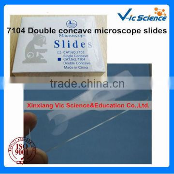 High quality 7104 double concave microscope slides