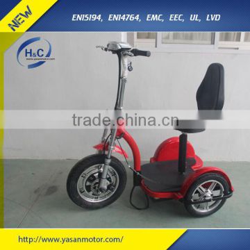 48v 500w brushless motor new model zappy scooter electric bicycle three wheels mobility scooter for sale