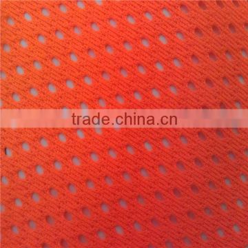 solid oranger fluorescent polyester mesh fabric/fluorescence mesh fabric