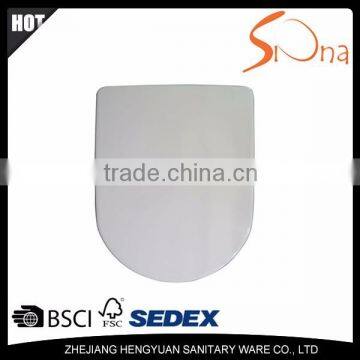 High quality D shape white square toilet seat cover