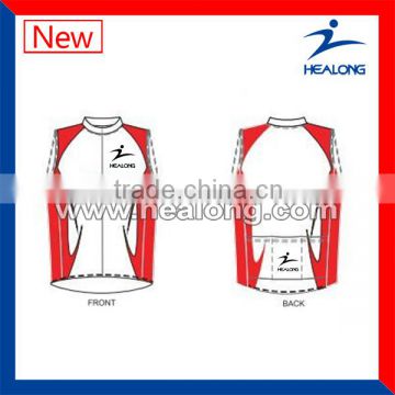 custom sublimated cycling vest