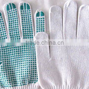 PVC dotted cotton safety gloves/working gloves/safety gloves/work gloves/knitted gloves