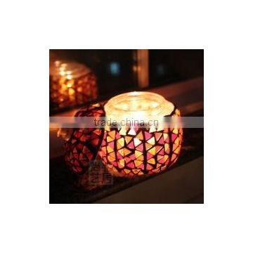 new stylish design glass candle stand holder