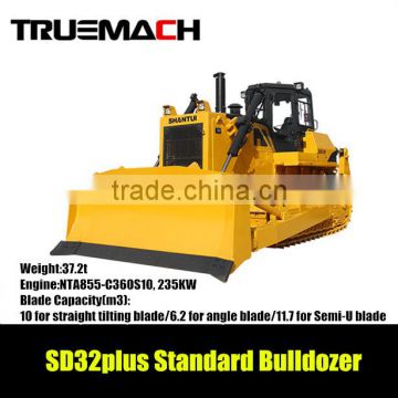 Shantui SD32plus 320hp Standard Bulldozer With 322m2 earthwork volume