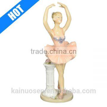 Custom Porcelain Ballerina Dancing Figurine For Gift