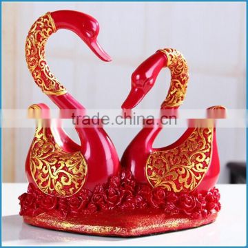 Handmade resin swan