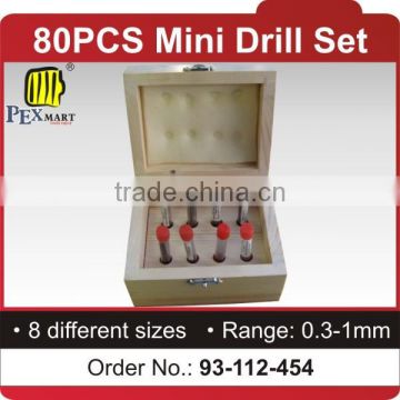 80pcs mini drill set