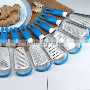 New design stainless steel ABS handle flat ginger grater