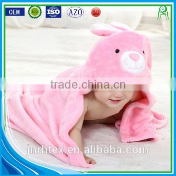 Custom Animal Design Fleece Fabric Baby Poncho Blanket