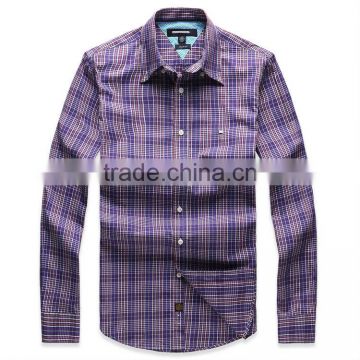 2013 Mens Fashion casual Plaid Shirts/Clothing Shirt Manufacturers