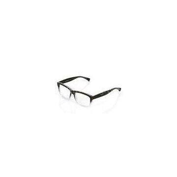 Black And Clear Polycarbonate Plastic Eyeglass Frames , Big Square OEM Custom