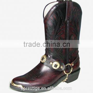 leather western cowboy boots