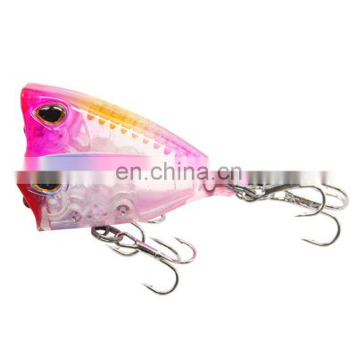 40mm3.3g pretty seabass shallow floating  small Popper Top Water  hard Fishing Lure