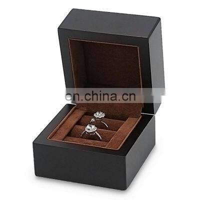 Factory direct supply dark wood color wooden jewelry box wooden
