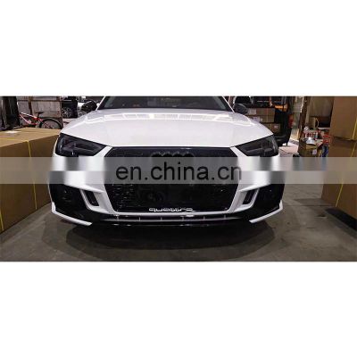 RS4 style body kit include front bumper assembly for Audi A4 B9 2017-2019 top quality car accessories