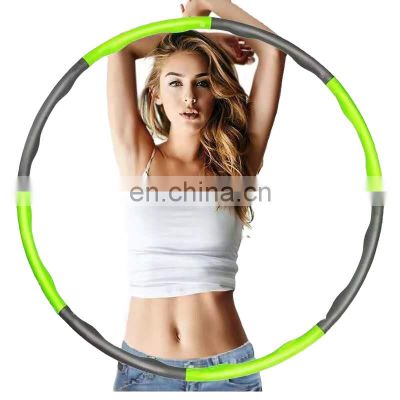 hulafit - weighted  2 pound weighted hula ring hoop massage magnetic hula ring plastic hula hop leg