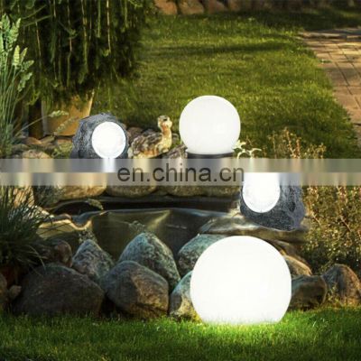Solar Ball Sphere Light Magic Crystal Lamp PE plastic garden ball light