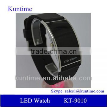 Alibaba China Watches Men Blue Light LED Watch Silicon band watch ,12/24-hour Format Selectable,Day/Date/Year Display