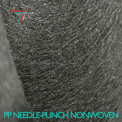 180gsm Black gray strong tear resistant PP needle punched nonwoven sofa lining fabric furniture base Polypropylene needling non-woven fabric