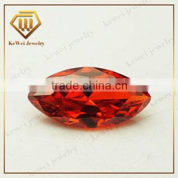 Good quality and low price Orange Marquise shape CZ Gemstone