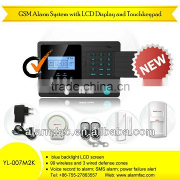 French Language !!! GSM SMS wireless home intrusion alarm system with SoS button --yl-007M2K