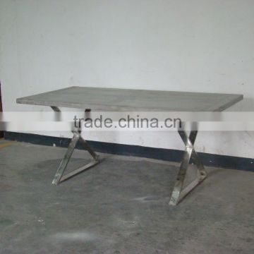 Industrial Metal home furniture dining Table