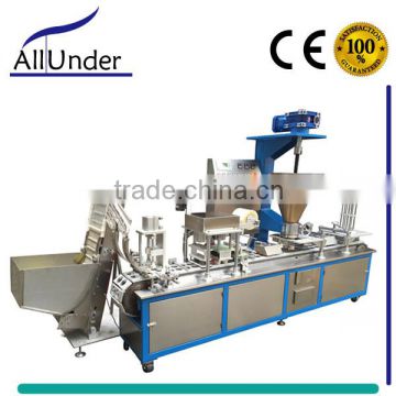 Automatic color dough cup filling and capping machine