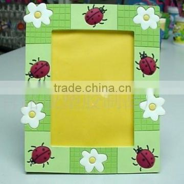 2013 newest free shipping and promotional flower design PVC Picture Frame