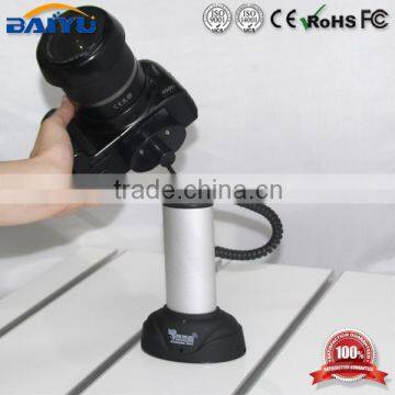 Universal alarming anti-theft security for camera display stand system