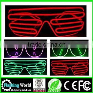 OEM design OEM/ODM party gift el wire flash glasses