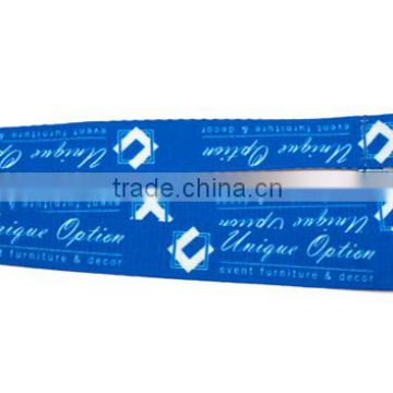 20mm heat transfer printed lanyard with bull dog clip