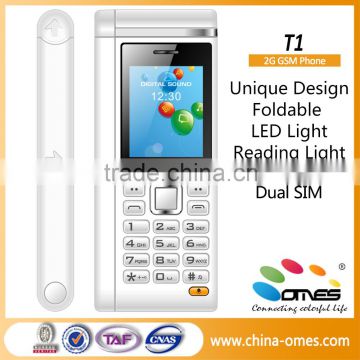 factory 1.77inch with LED Lamp old man mobile phone