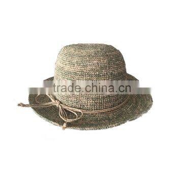 2015 High Quality Up Brim Crochet Raffia Straw Hats