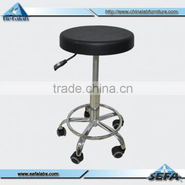 Movable Stainless Steel Lab Stool With Wheels