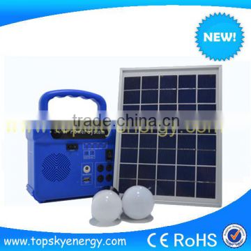 Portable solar system for home use with LED lamps CE&ROHS Approved solar home power system