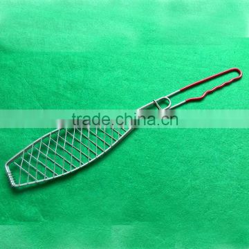 Hot sale fishing net fish grill basket for outer bbq