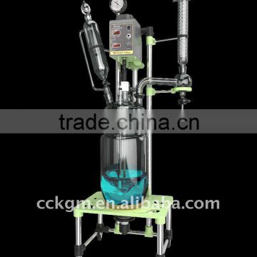 glass laboratory jacketed reactor 5-100 L